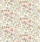 Whinfell Blush Pink and Blue Grey Oilcloth Tablecloth