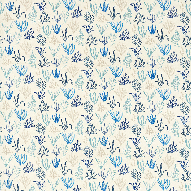 Portside Blue and Grey Matt Oilcloth Table Cloth