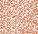 Marine Coral Orange Matt Oilcloth Table Cloth