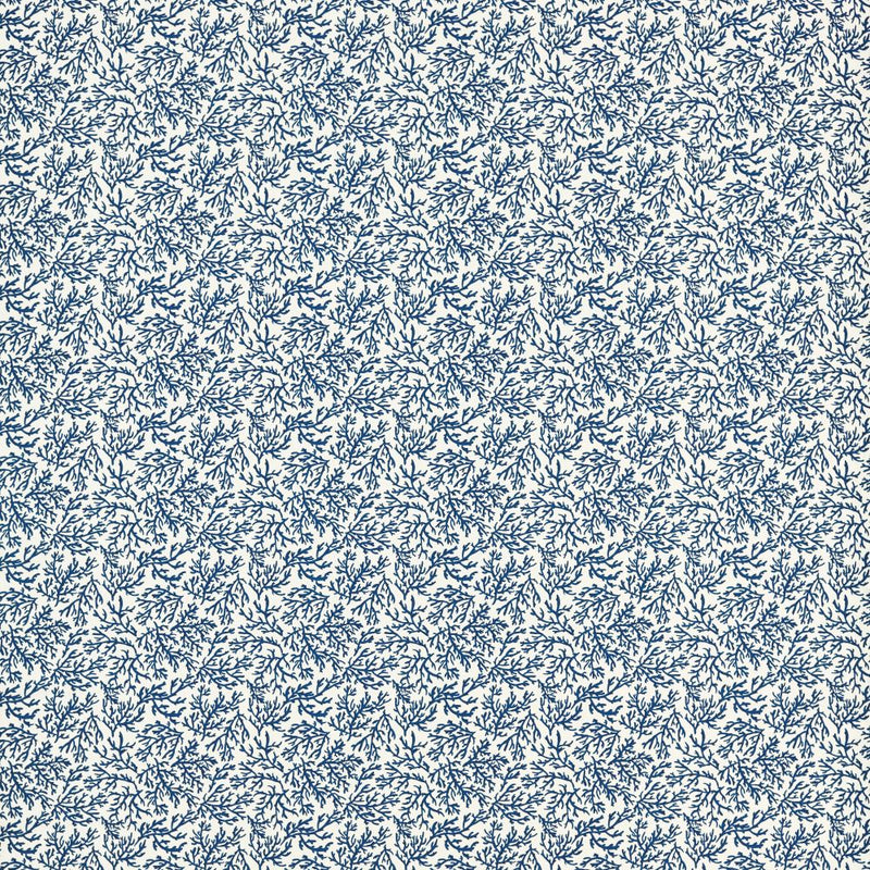 Marine Coral Navy Blue Matt Oilcloth Table Cloth
