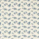 Lobster Crab Navy Blue Matt Oilcloth Table Cloth