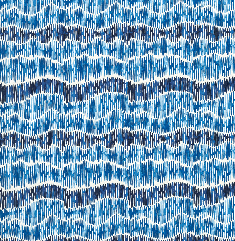 Tidal Sea Marine Blue Matt Oilcloth Table Cloth