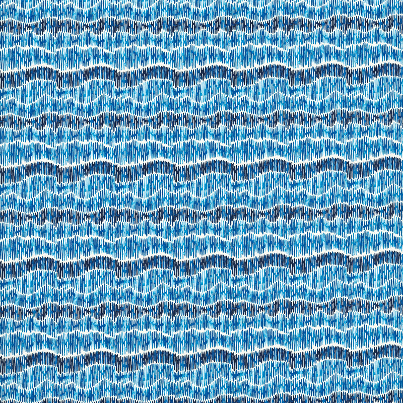 Tidal Sea Marine Blue Matt Oilcloth Table Cloth
