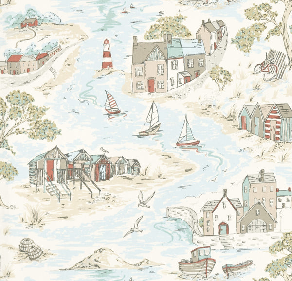 Waterfront Duckegg Matt Oilcloth Table Cloth