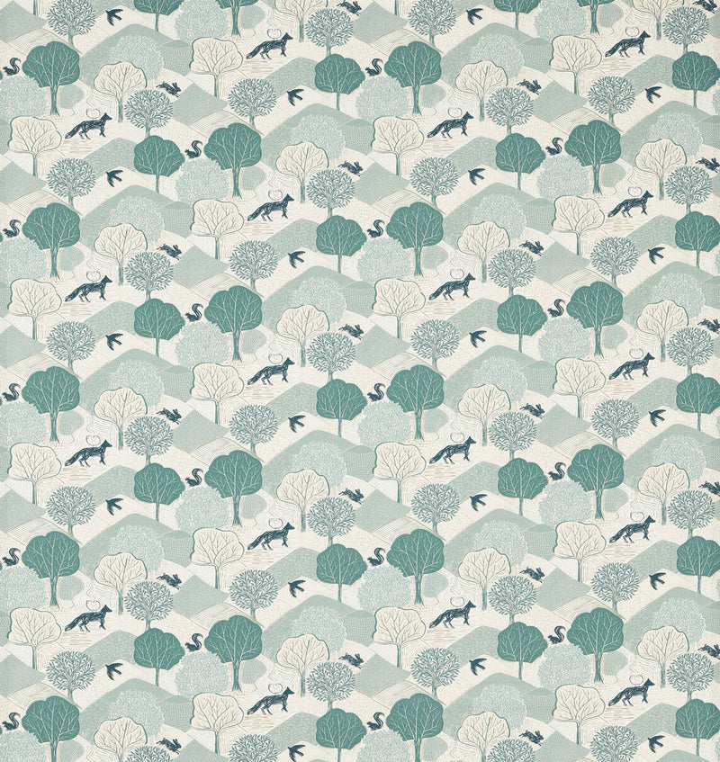Kielder Woodland Mineral Matt Oilcloth Tablecloth