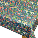 Folklore Teal Jade Oilcloth Tablecloth by Fryetts Fabrics