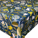 Forester Forest Teal Chartreuse Oilcloth Tablecloth by Clarke and Clarke