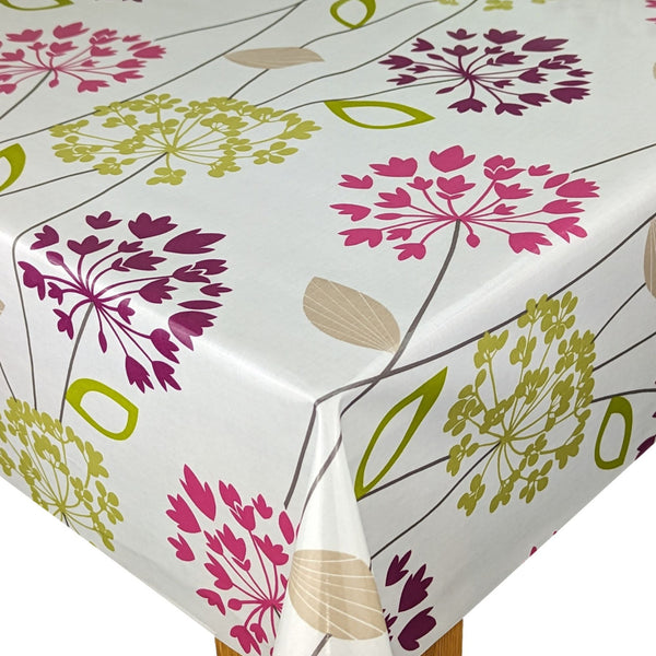 Fryetts Allium Flowers Oilcloth Tablecloth