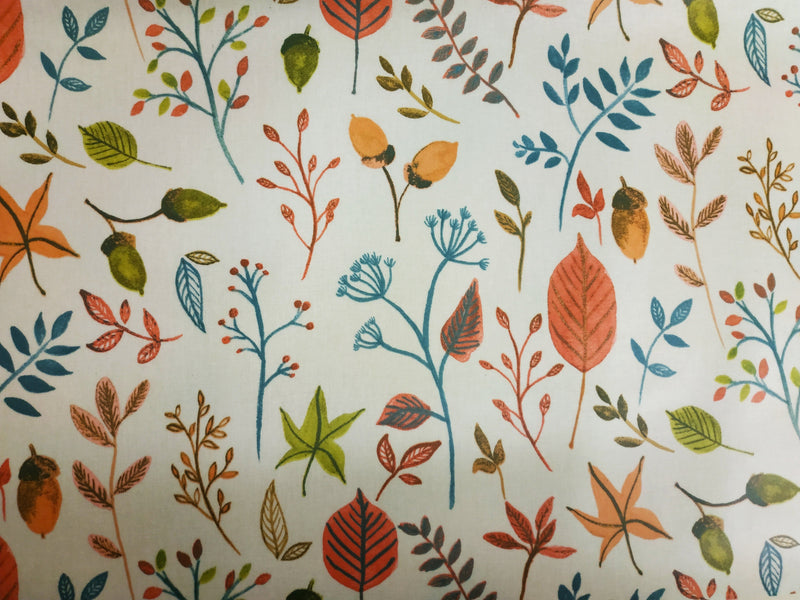 Fryetts Amarante Burnt Orange Cotton Oilcloth Tablecloth