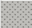 Fryetts Bees Charcoal Grey Oilcloth Tablecloth