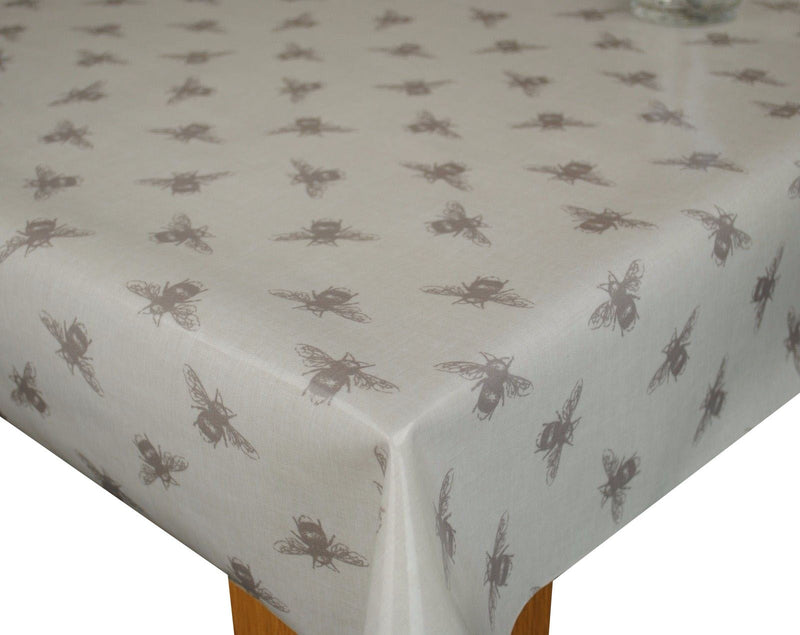 Fryetts Bees Linen Oilcloth Tablecloth