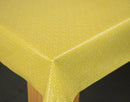 Fryetts Dolly Ochre Cotton Oilcloth Tablecloth