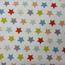 Fryetts Galaxy Stars Spice Multi Cotton Oilcloth Tablecloth