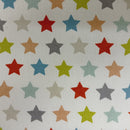 Fryetts Galaxy Stars Spice Multi Cotton Oilcloth Tablecloth