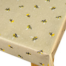 Fryetts Honey Bees Beige Oilcloth Tablecloth