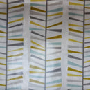 Fryetts Malmo Teal, Ochre, Grey Cotton Oilcloth Tablecloth