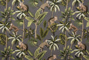Fryetts Monkey Grey Oilcloth Tablecloth