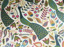 Fryetts Peacock Teal Cotton Oilcloth Tablecloth