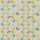 Fryetts Scandi Birds Ochre Duckegg Cotton Oilcloth Tablecloth