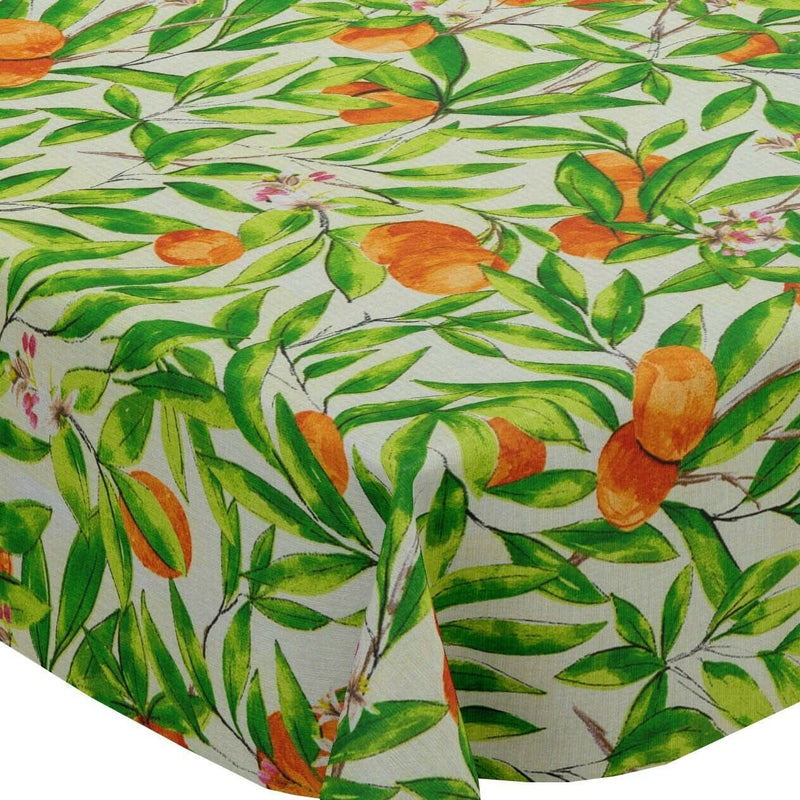 Fryetts Seville Oranges Cotton Oilcloth Tablecloth