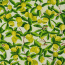 Fryetts Sorrento Lemons Cotton Oilcloth Tablecloth
