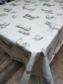Fryetts Vintage Farmyard Oilcloth Tablecloth