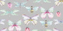 Garden Wings Pastel Voyage Oilcloth Tablecloth