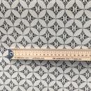 Geometric Black Lattice Circles Oilcloth Tablecloth