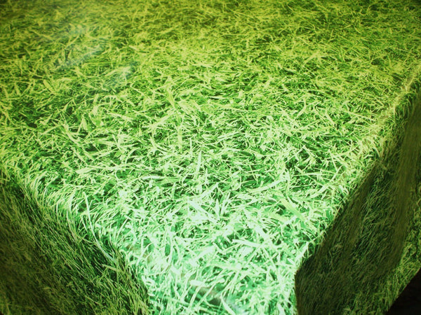 Grass  PVC Vinyl Wipe Clean Tablecloth  140cm x 140cm Warehouse Clearance