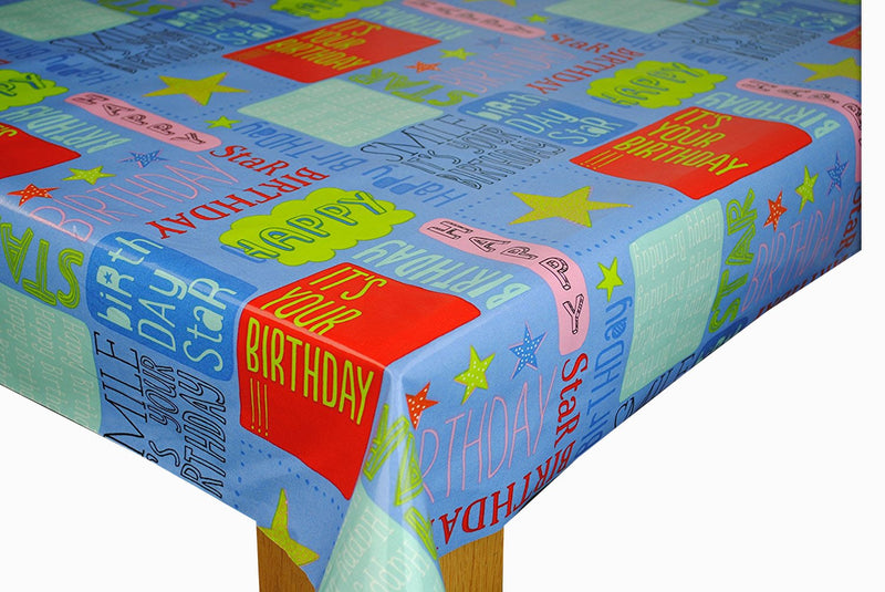 Happy Birthday Oilcloth Tablecloth