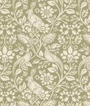 Heathland Moss Green Oilcloth Tablecloth Smd iliv