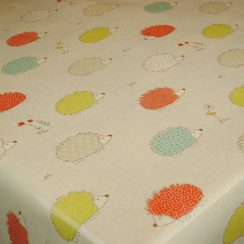 Hedgehogs Oilcloth Tablecloth by Fryetts