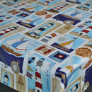 Hello Sailor Vinyl Tablecloth 15.7 Metres x 140cm - Print Faults - Warehouse Clearance