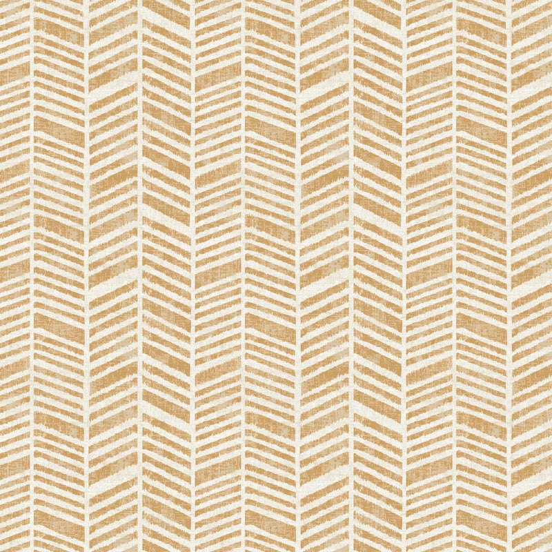 Helsinki Zig Zag Geometric Ochre Oilcloth Tablecloth