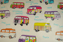 Retro Camper Van Multi  109cm x 132cm  Warehouse Clearance