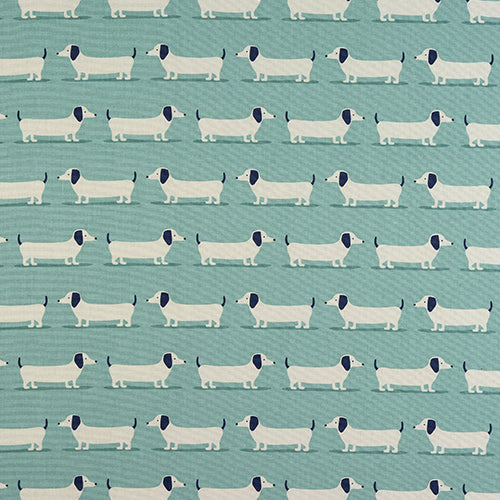 Hound Dogs Duckegg Oilcloth Tablecloth by Fryetts
