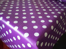 Purple Spot PVC Vinyl Wipe Clean Tablecloth 160cm x 140cm- few marks- Warehouse Clearance