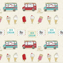 Ice Cream Van Oilcloth Tablecloth