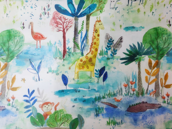 Jungle Fun Primary by Voyage Maison Oilcloth Tablecloth