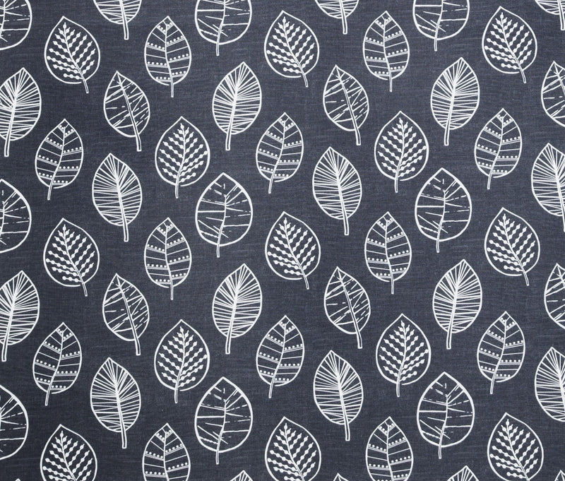 Kiso Leaves Slate Oilcloth Tablecloth Smd i-liv