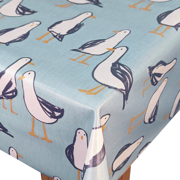 Laridae Seagull Duckegg Oilcloth Tablecloth by Clarke and Clarke