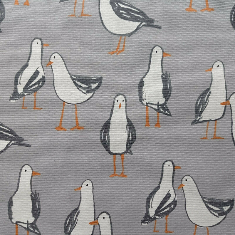 Laridae Seagull Grey Oilcloth Tablecloth by Clarke and Clarke