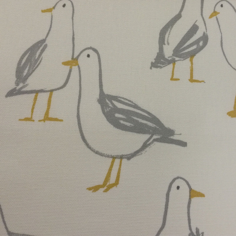 Laridae Seagull Natural Oilcloth Tablecloth by Clarke and Clarke