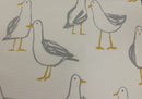 Laridae Seagull Natural Oilcloth Tablecloth by Clarke and Clarke
