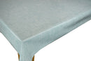 Linum Duckegg Linen Look Oilcloth Tablecloth by Clarke and Clarke