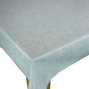 Linum Duckegg Linen Look Oilcloth Tablecloth by Clarke and Clarke