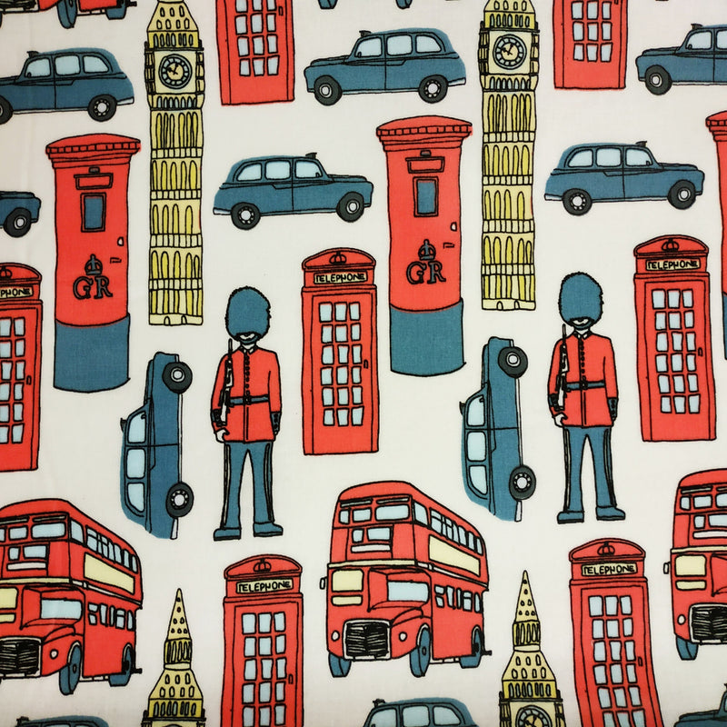 London Iconic Sights Oilcloth Tablecloth Clarke and Clarke