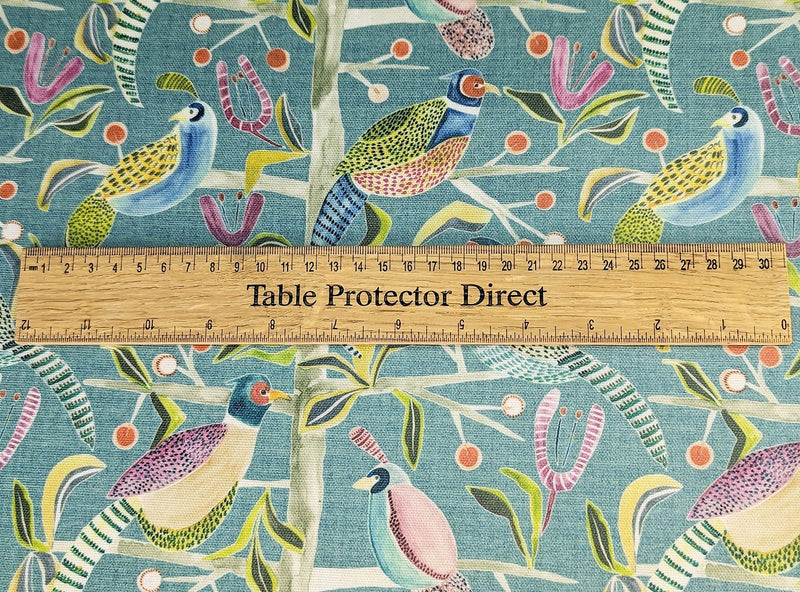 Lossie Birds and Branches Mineral Voyage Oilcloth Tablecloth