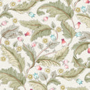 Lynton Sage Floral Leaves Oilcloth Tablecloth