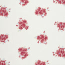 Tilly Floral Red and White Cotton Oilcloth Tablecloth